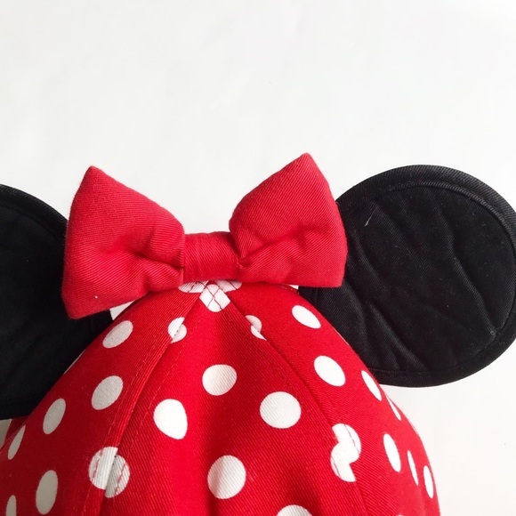 Walt Disney World Minnie Mouse ear baseball cap EUC youth (6-10 years) - Picture 6 of 8